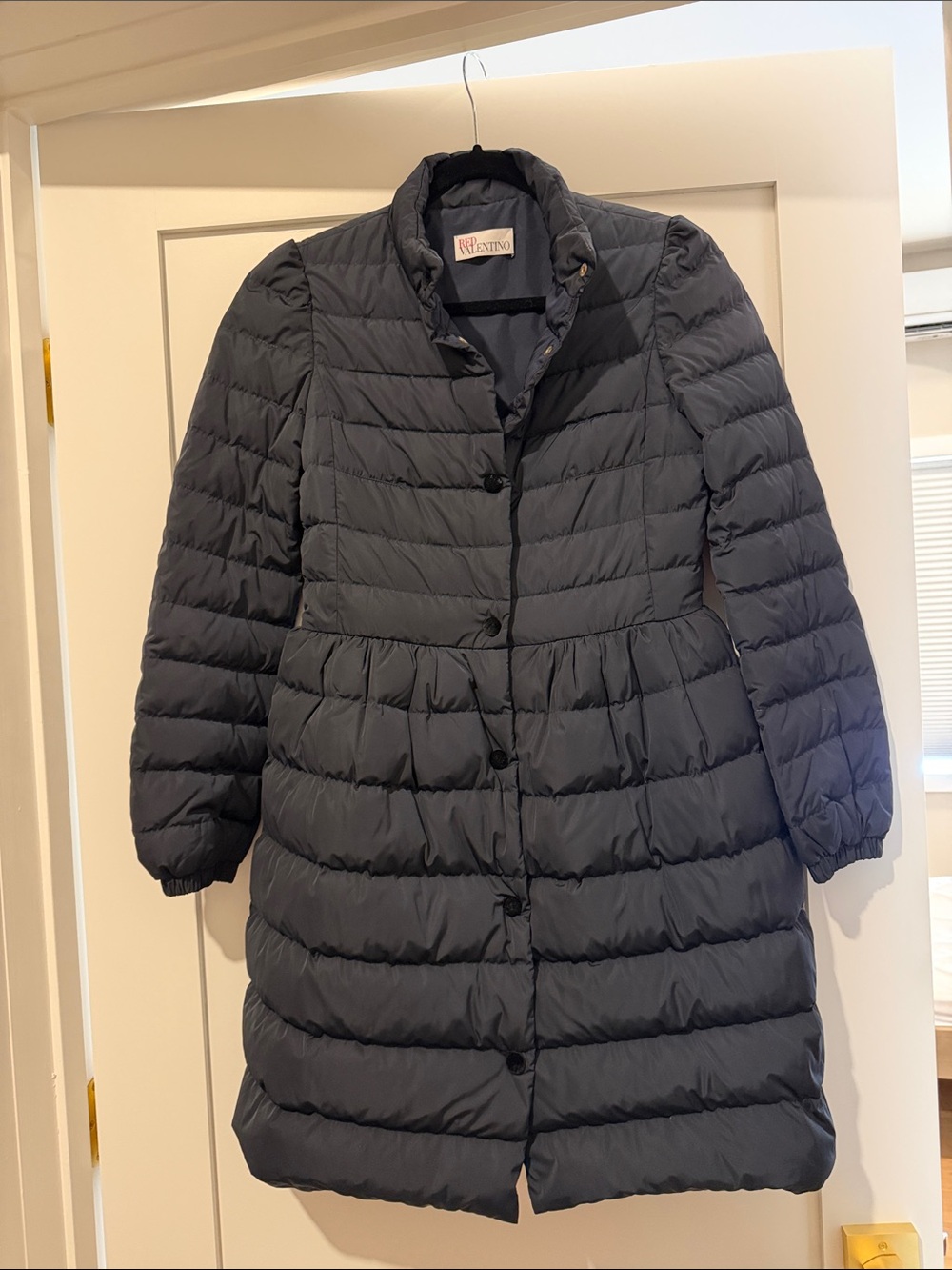RED Valentino Dark Navy Quilted Puff Coat